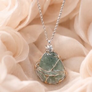 Aqua Seaglass Necklace